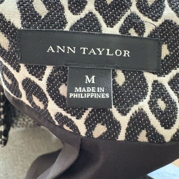 Ann Taylor Women's M Leopard Print Open Front Cropped Jacket Multicolor Casual - Picture 6 of 7